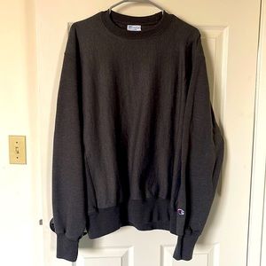 Large size champion, gray sweater in brand new condition
